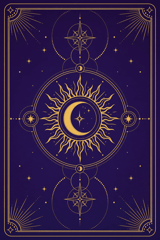 Tarot card back